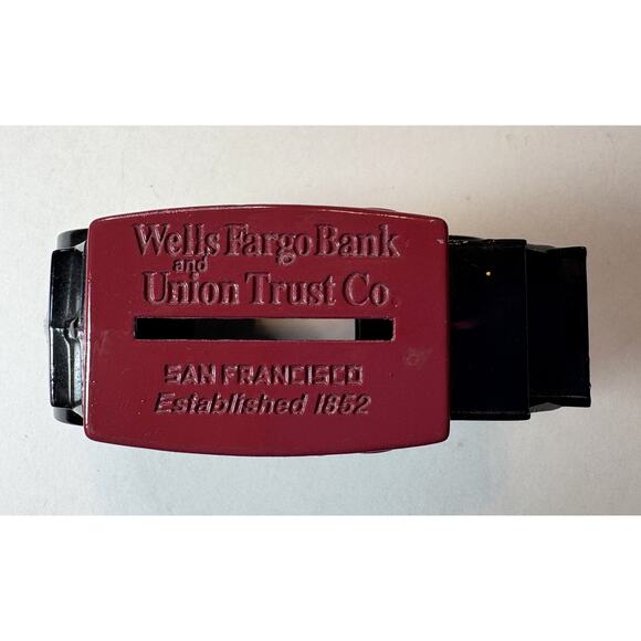Vintage 1998 Wells Fargo Bank & Union Trust Co. San Francisco Stage Coach Bank v - Picture 4 of 5